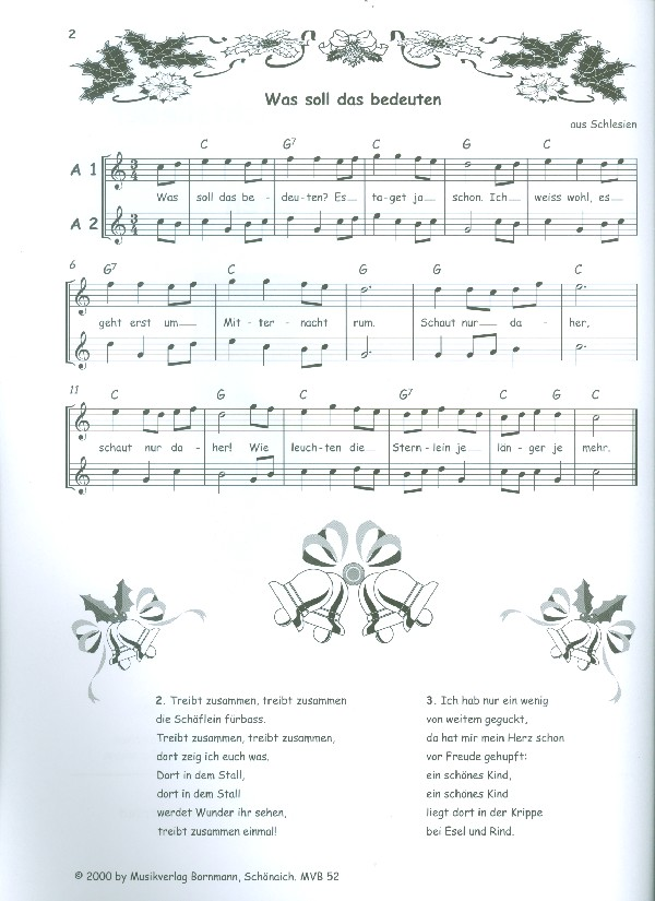 Bornmann, Advents und Weihnachtslieder Die Holzbläser