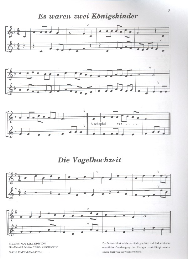 Heger, Es waren zwei Königskinder Die Holzbläser