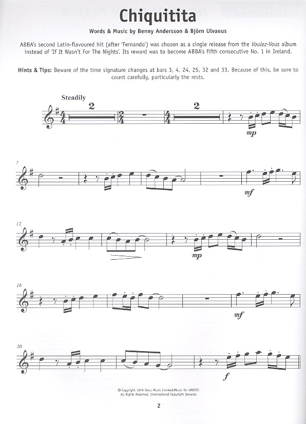 Abba Aus der Reihe "really easy flute" Die Holzbläser