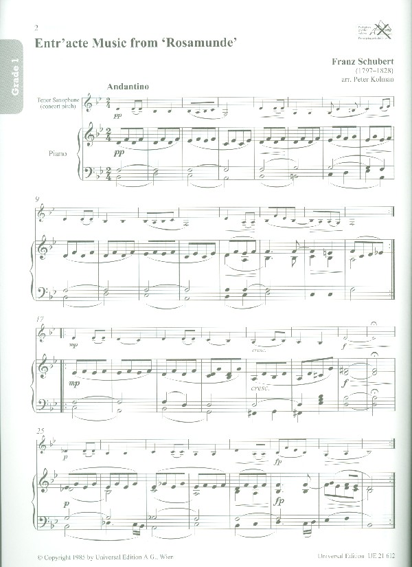 Rae, Repertoire explorer tenor saxophone Die Holzbläser