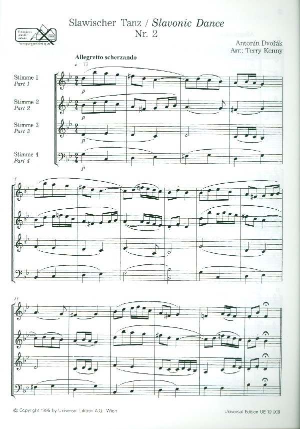 Dvorak, Slawische Tänze Die Holzbläser