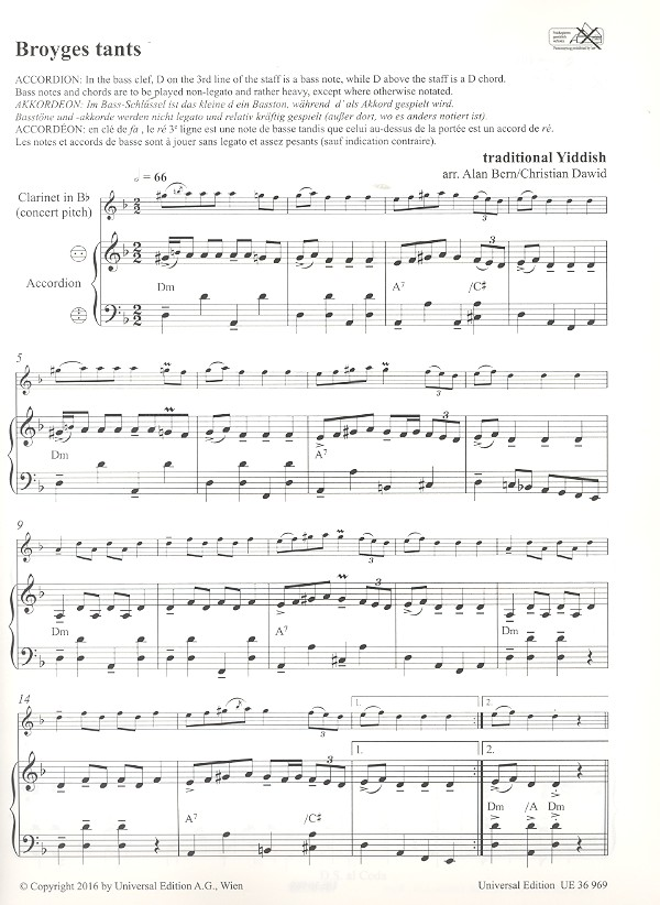 Klezmer Duets & Akkordeon Die Holzbläser